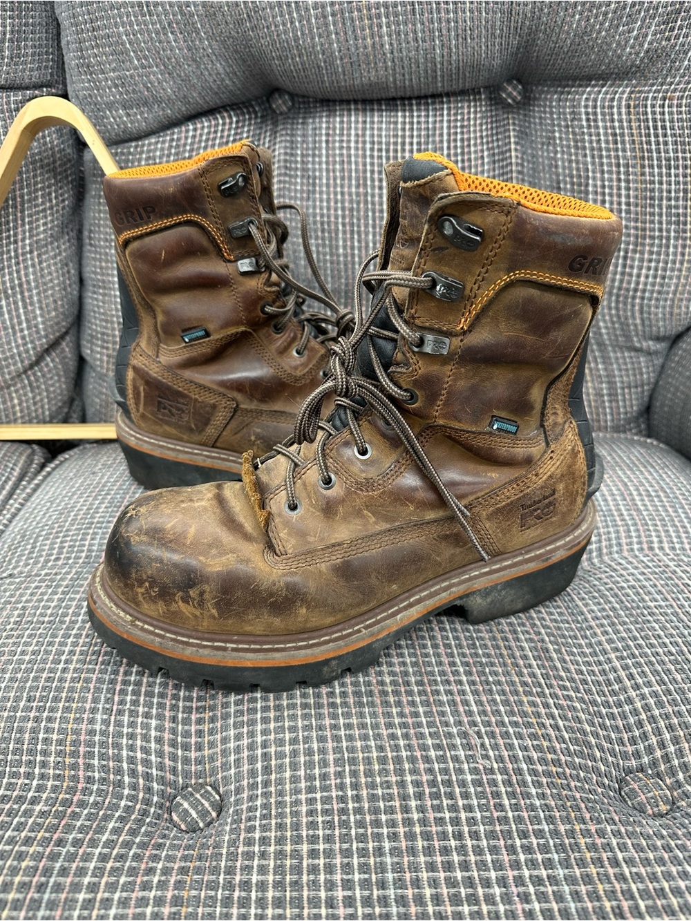Timberland pro evergreen logger 8 inch work construction boot size 9.5 men’s